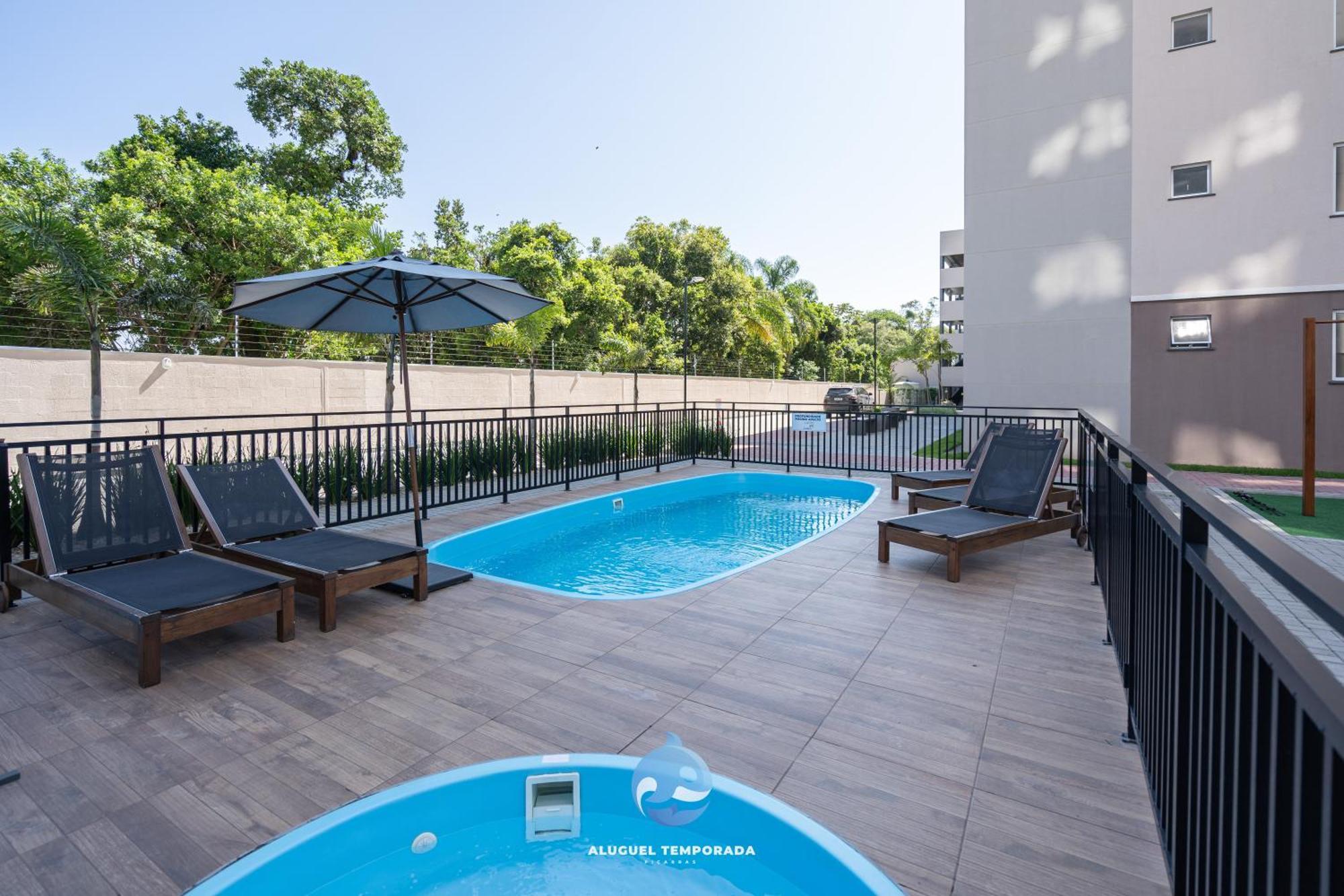 Apartamento 150M Da Praia Com Sacada, Wi-Fi Ar Condicionado, Piscina, Portaria 24H, Playground E Vaga De Garagem Lägenhet Piçarras Exteriör bild